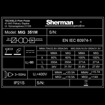 Sherman MIG 351M/4R